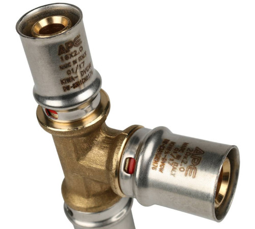 Тройник переходной STOUT 20х20х16 пресс для металлопластиковых труб SFP-0005-202016