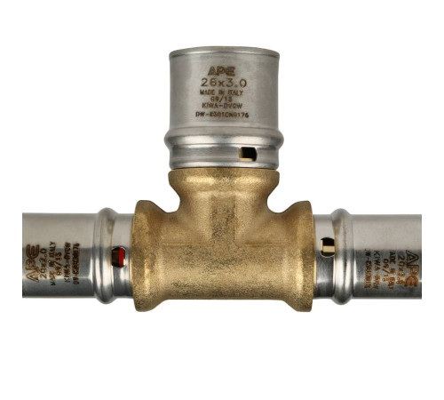 Тройник переходной STOUT 20х26х20 пресс для металлопластиковых труб SFP-0005-202620
