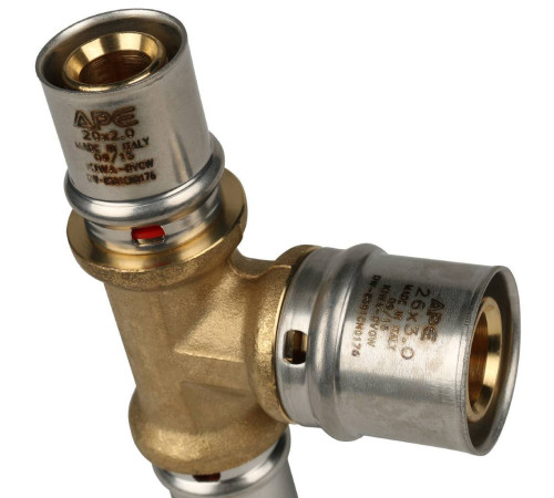 Тройник переходной STOUT 20х26х20 пресс для металлопластиковых труб SFP-0005-202620