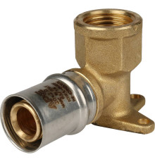 Угольник настенный STOUT короткий 20x1/2 пресс для металлопластиковых труб SFP-0018-001220