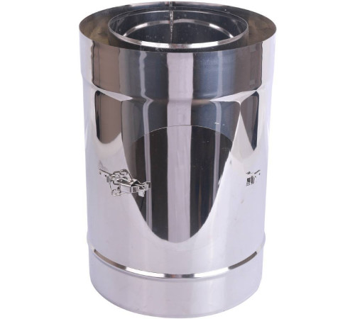 Труба дымоходная Jeremias ДКВ 180 мм 250 мм с лючком ревизии ДКВ68 180