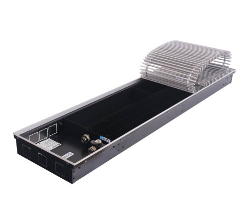 Конвектор внутрипольный STOUT SCN 80x300x1200 мм с роликовой решёткой SCN-1100-0830120