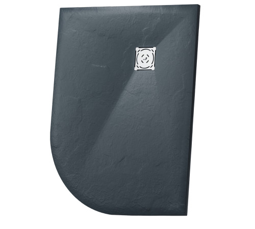 Душевой поддон асимметричный RGW Stone Tray ST/AL-G 1200х900 мм графит 16154129-02L