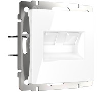 Розетка двойная Ethernet RJ-45 (белая) W1181101