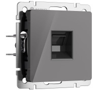 Розетка Ethernet RJ-45 (графит акрил) W1181044