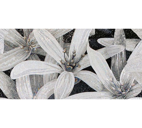 Декор Ceramica Classic April 2 чёрный 25х50 см 04-01-1-10-05-04-216-2