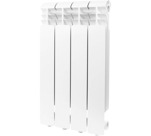 Радиатор алюминиевый Global ISEO 500 4 секции боковое подключение RAL 9010 IS05001004