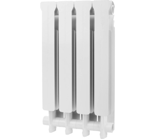 Радиатор алюминиевый Global ISEO 500 4 секции боковое подключение RAL 9010 IS05001004