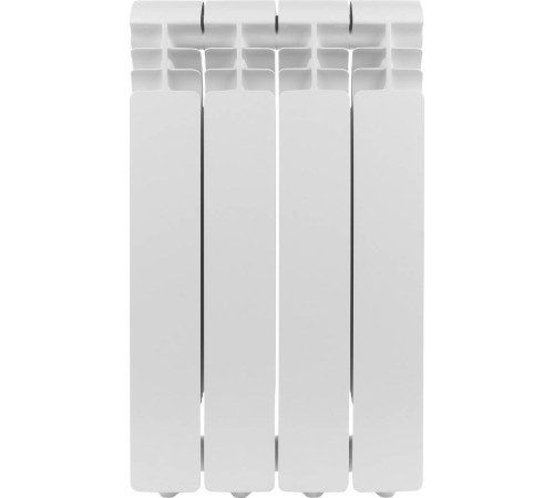 Радиатор алюминиевый Global ISEO 500 4 секции боковое подключение RAL 9010 IS05001004