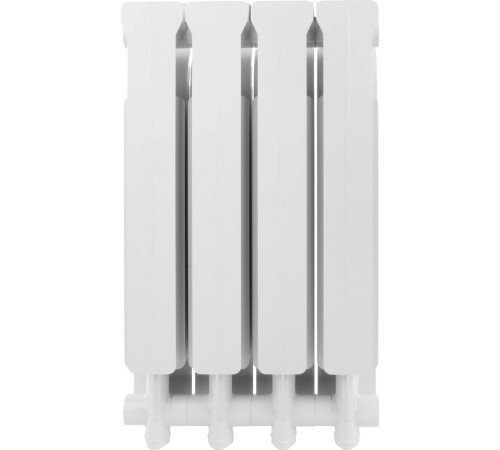 Радиатор алюминиевый Global ISEO 500 4 секции боковое подключение RAL 9010 IS05001004