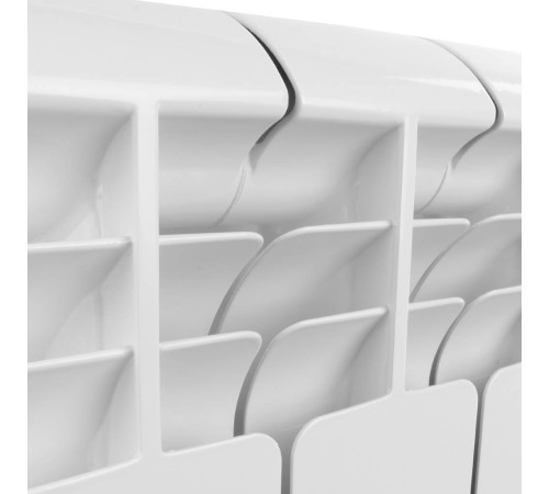 Радиатор алюминиевый Global ISEO 500 4 секции боковое подключение RAL 9010 IS05001004