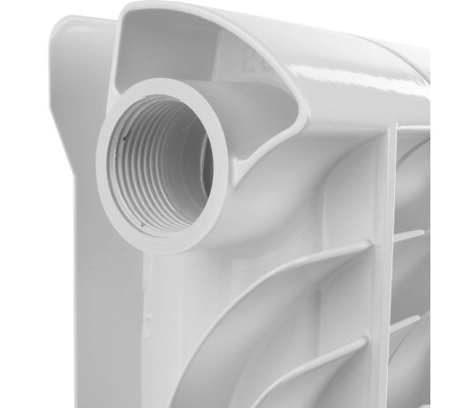 Радиатор алюминиевый Global ISEO 500 4 секции боковое подключение RAL 9010 IS05001004