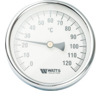 Термометр биметаллический Watts F+R801 с погружной гильзой 100 мм 10006066