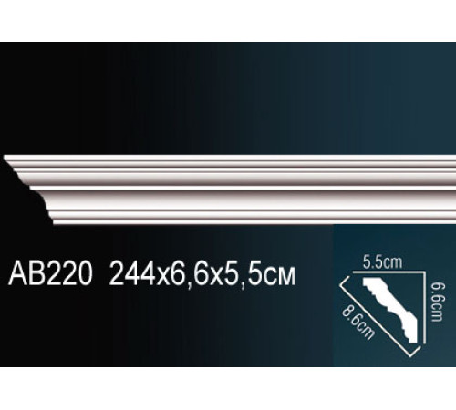 Карниз потолочный Perfect AB220 полиуретановый AB220