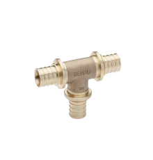 Тройник равнопроходный REHAU RAUTITAN RX 20-20-20 бронза 13109481001