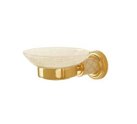 Мыльница Boheme Murano круглая подвесная золото 10903-W-G