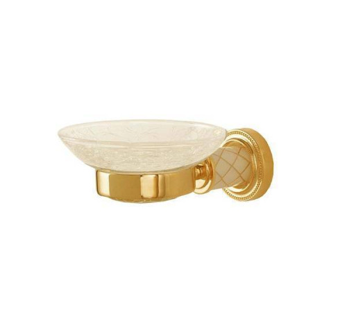 Мыльница Boheme Murano круглая подвесная золото 10903-W-G