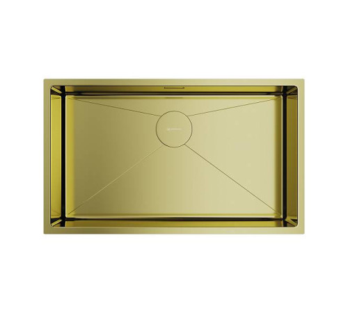 Кухонная мойка Omoikiri Taki 74-U/IF-LG 74x44 см светлое золото 4993499