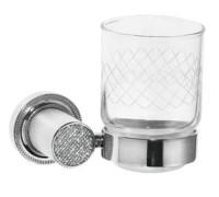 Стакан для зубных щеток подвесной Boheme Royal Cristal хром 10924-CR-B