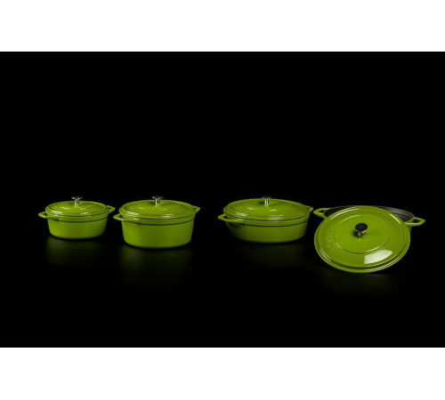 Кастрюля глубокая Hascevher Y DT 24 см Green A902824