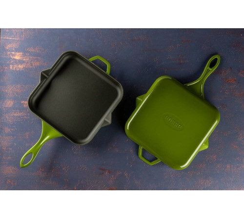 Сковорода квадратная Hascevher KTV 2828 Green 28х28 см A822828