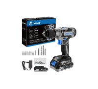 Дрель-шуруповерт аккумуляторная DEKO DKCD20-Li SET1 20 В 2x3.0 Ач 083-1117