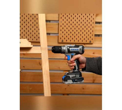 Дрель-шуруповерт аккумуляторная DEKO DKCD20-Li SET1 20 В 2x3.0 Ач 083-1117