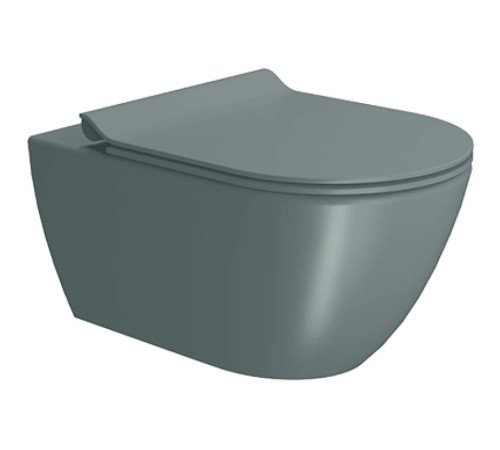 Унитаз подвесной безободковый GSI Pura Swirlflush 2.0 550x360 мм Agave Matte 8815FR504