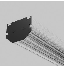 Slim Magnetic Комплект заглушек для шинопровода в натяжной потолок: торцевая и внутренняя черный 85233/00