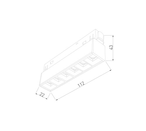 Slim Magnetic SL01 Трековый светильник 6W 4200K черный 85004/01 85004/01