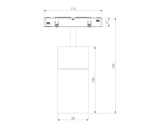 Slim Magnetic Трековый светильник для радиусного шинопровода 12W 4200K Comfi чёрный Ø 800мм 85188/01