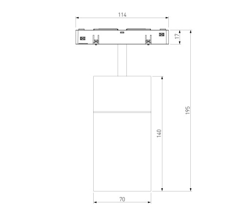Slim Magnetic Трековый светильник для радиусного шинопровода 20W 4200K Comfi чёрный Ø 800мм 85187/01