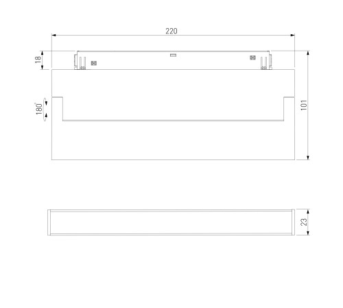 Умный трековый светильник 12W 2700-6500K Dim Kos Slim Magnetic 85082/01