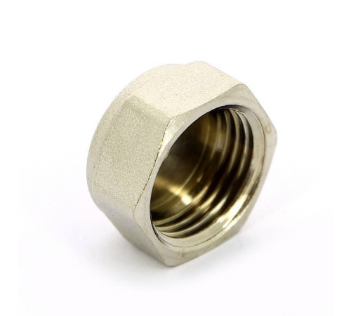 Заглушка латунная никелированная с внутренней резьбой Tiemme 1/2 1500200