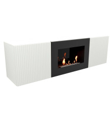 Тумба с биокамином Firelight BFP/P-1400L белая 1595752