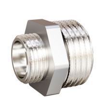 Ниппель переходной LD Pride 1 1/2x1 1/4 НР-НР латунный никелированный НС-1767023