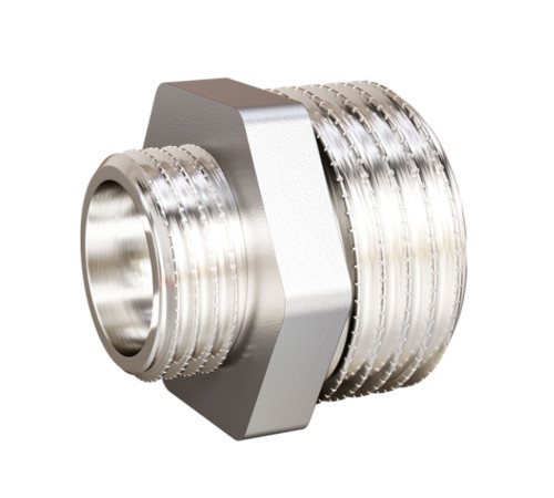 Ниппель переходной LD Pride 2x1 1/2 НР-НР латунный никелированный НС-1767031