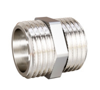 Ниппель LD Pride 2 НР-НР латунный никелированный НС-1767014