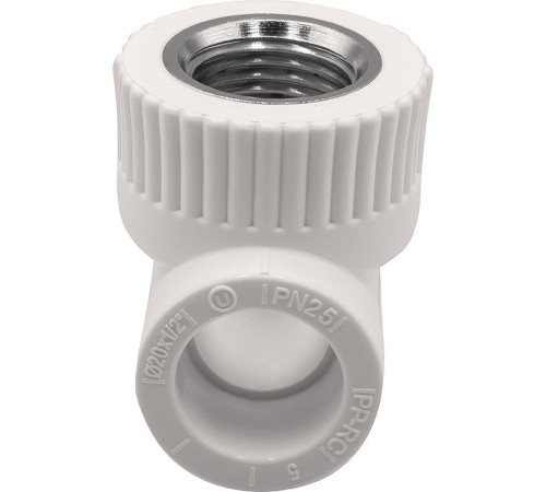 Тройник комбинированный THERMOLIGHT PP-R 20х1/2х20 мм ВР белый НС-1620584