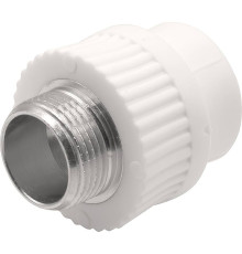 Муфта комбинированная Thermolight PP-R 25x3/4 НР белая 1620509