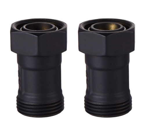 Набор для нижнего подключения радиатора Royal Thermo прямой раздельный 3/4x3/4 EK черный RTE 07.0003