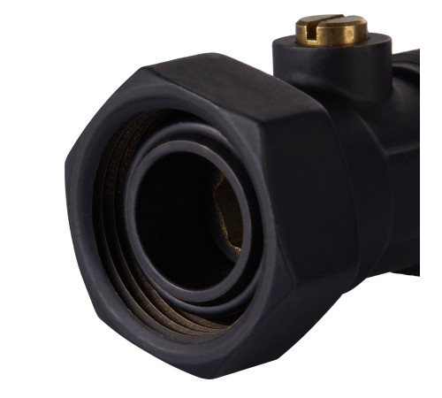 Набор для нижнего подключения радиатора Royal Thermo прямой раздельный 3/4x3/4 EK черный RTE 07.0003