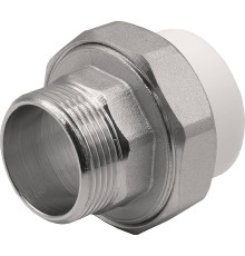 Муфта комбинированная разъемная PP-R Thermolight 40x1 1/4 НР белая НС-1620537