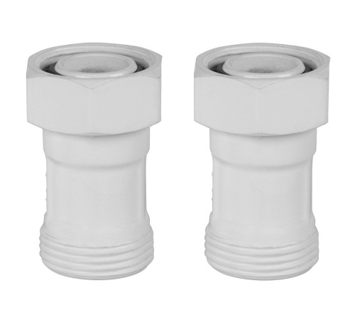 Набор для нижнего подключения радиатора Royal Thermo прямой раздельный 3/4x3/4 EK белый RTE 07.0002