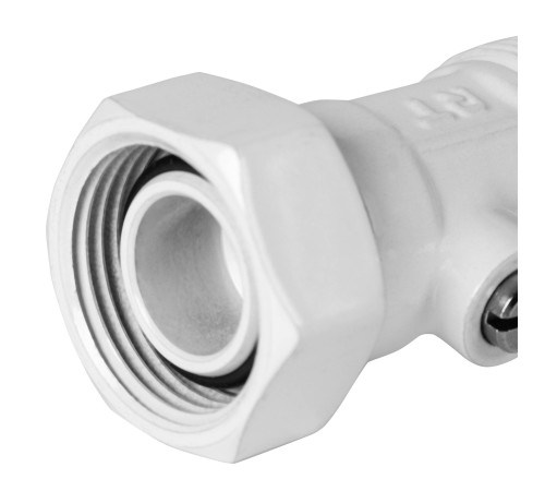 Набор для нижнего подключения радиатора Royal Thermo прямой раздельный 3/4x3/4 EK белый RTE 07.0002