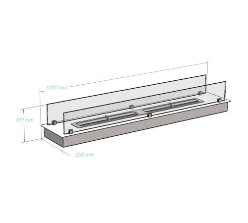 Топливный блок для биокамина Royal Thermo RTBFP-P1000XS Modul