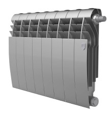 Биметаллический радиатор Royal Thermo BiLiner 350 Silver Satin VR 8 секций нижнее подключение 1506301