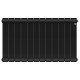 Радиатор биметаллический Royal Thermo Infinity 500 Noir Sable 12 секций боковое подключение НС-1630022