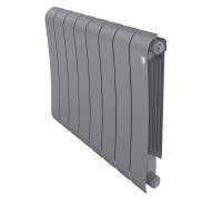 Радиатор биметаллический Royal Thermo Infinity 500 Silver Satin 8 секций боковое подключение НС-1630018