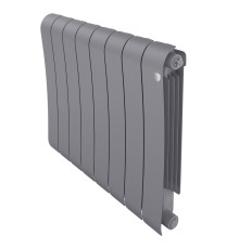 Радиатор биметаллический Royal Thermo Infinity 500 Silver Satin 8 секций боковое подключение НС-1630018